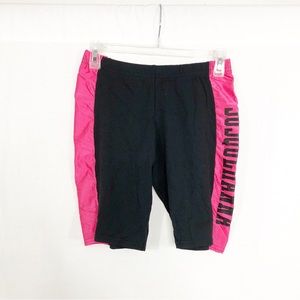 NEW Velva Sheen Vintage Susquehanna University Bike Shorts, Size XL, Black Pink